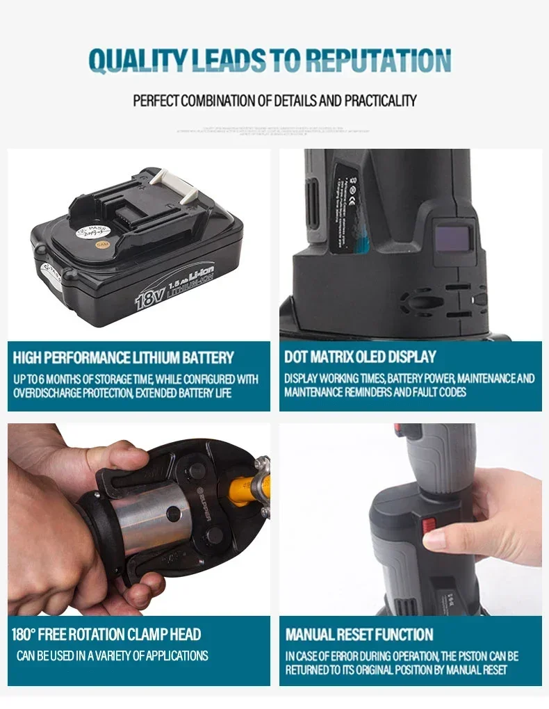 Power Tools Plumbing - 2026/Échantillon disponible Zupper PZ-1930 Presse hydraulique
