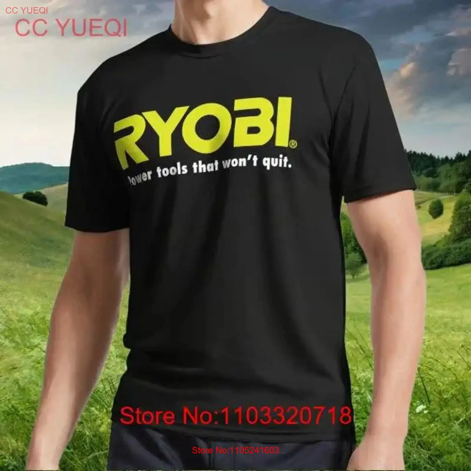 Power Tools Logo Design - T-shirt actif avec LOGO RYOBI, outils