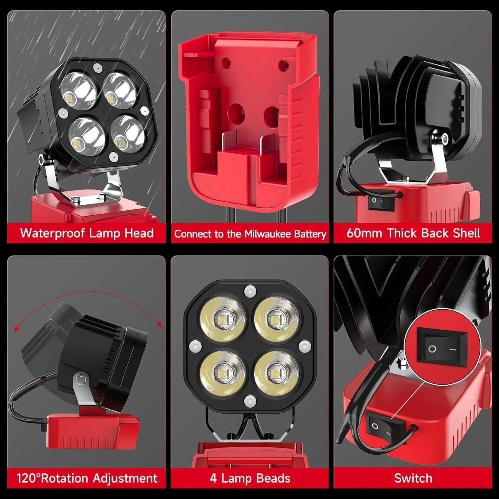Éclairage de chantier 6500K, 6 - Power Tools For Construction avis et prix