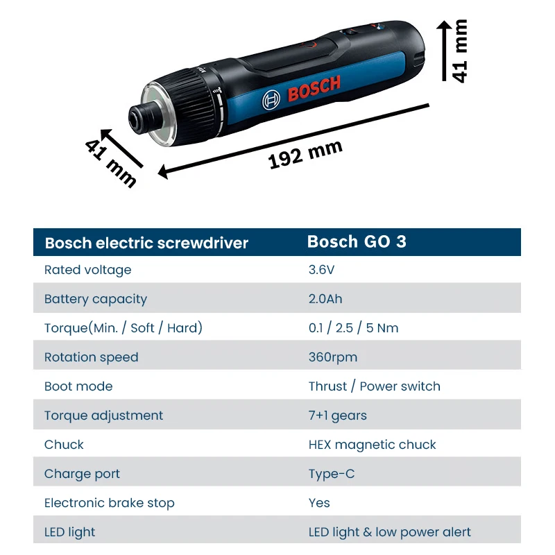Tournevis électrique BOSCH Go  - Power Tools Bosch avis et prix